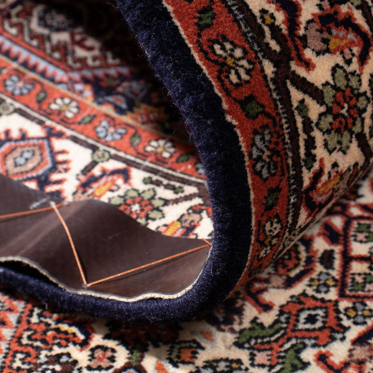 Loper Perzisch tapijt - Bijar - 291 x 70 cm - donkerblauw