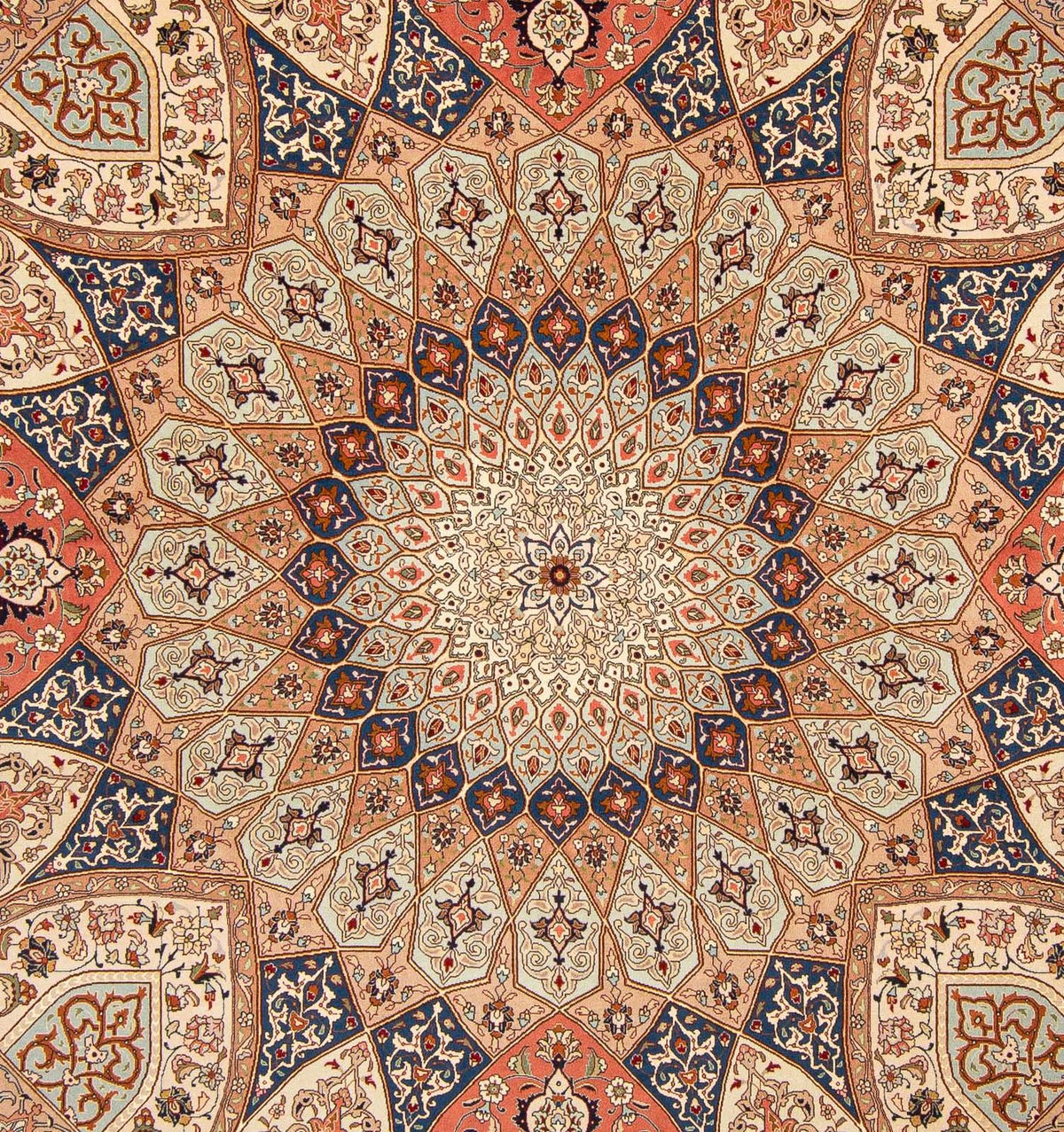 Perzisch tapijt - Tabriz - Royal vierkant  - 253 x 250 cm - lichtbruin