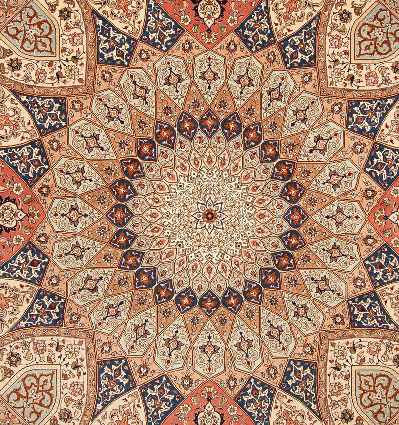 Perzisch tapijt - Tabriz - Royal vierkant  - 253 x 250 cm - lichtbruin