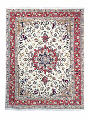 Perzisch tapijt - Tabriz - Royal - 197 x 152 cm - beige