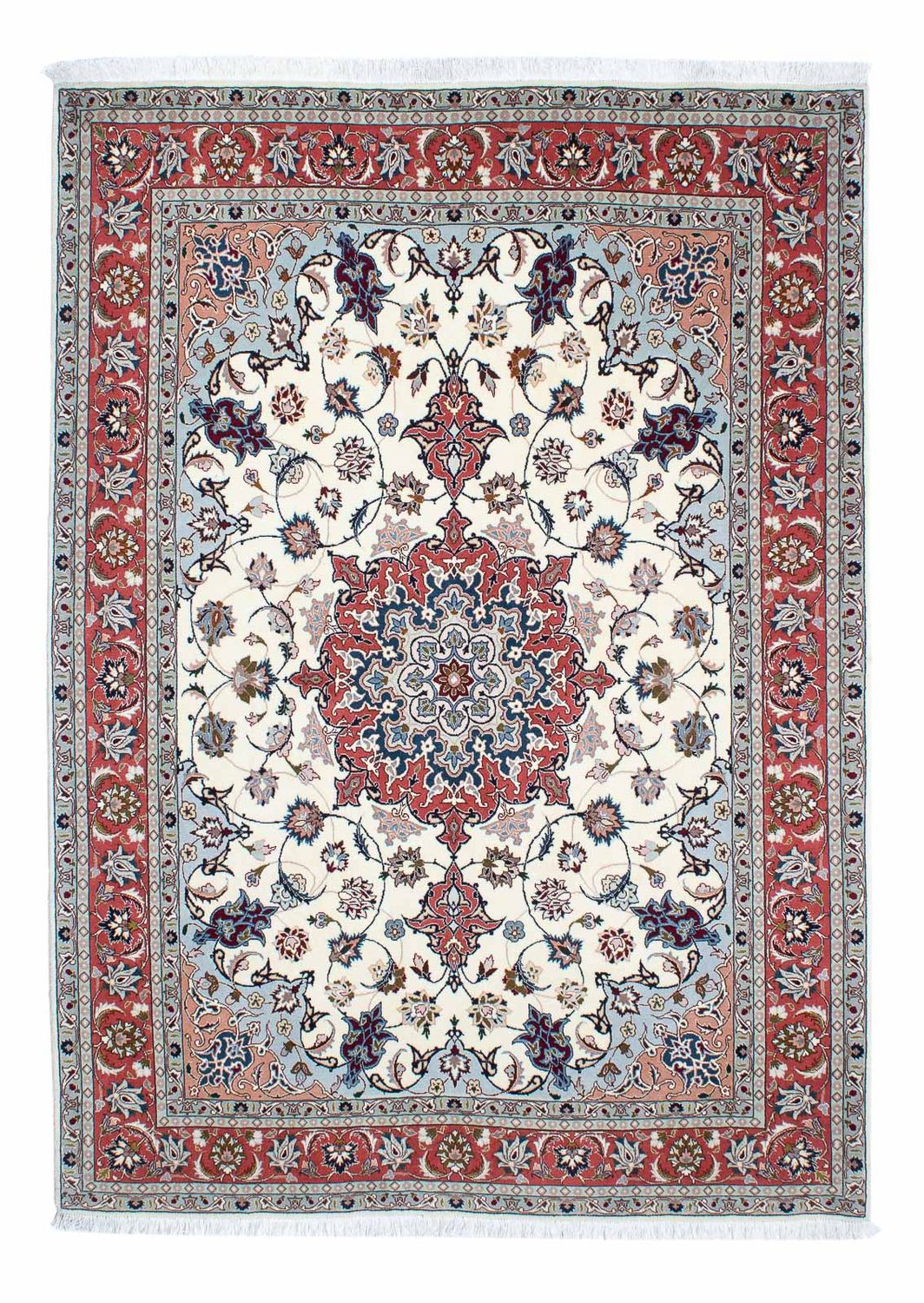 Perzisch tapijt - Tabriz - Royal - 205 x 150 cm - beige