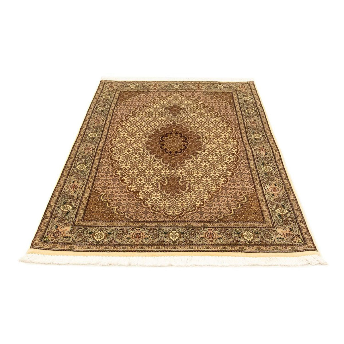 Perzisch tapijt - Tabriz - Royal - 154 x 102 cm - beige
