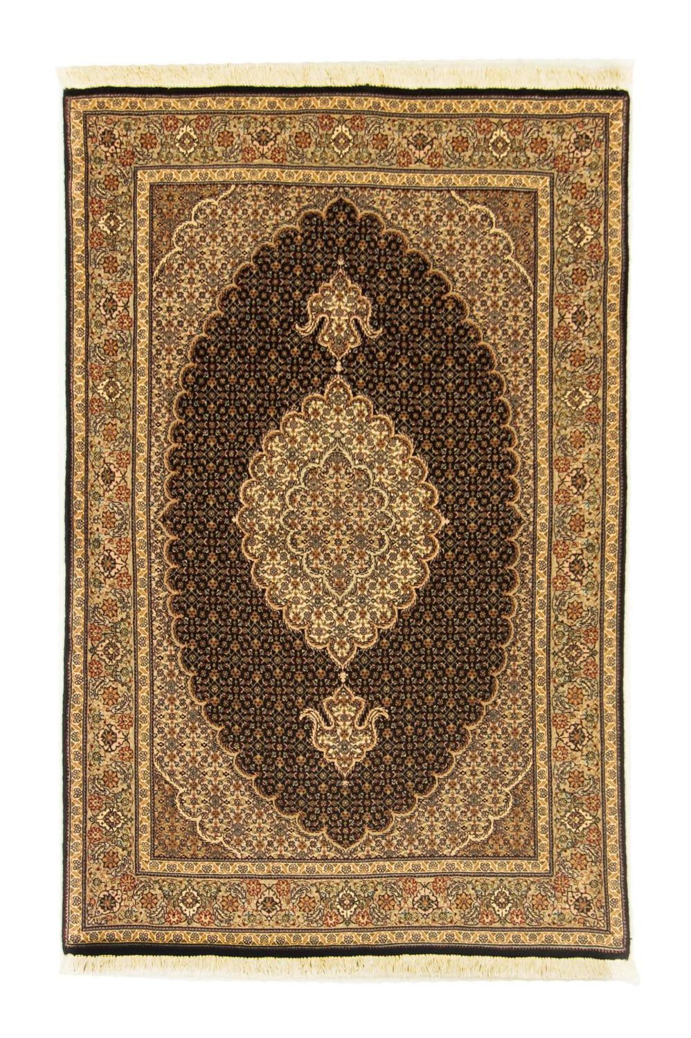 Perzisch tapijt - Tabriz - Royal - 150 x 98 cm - zwart