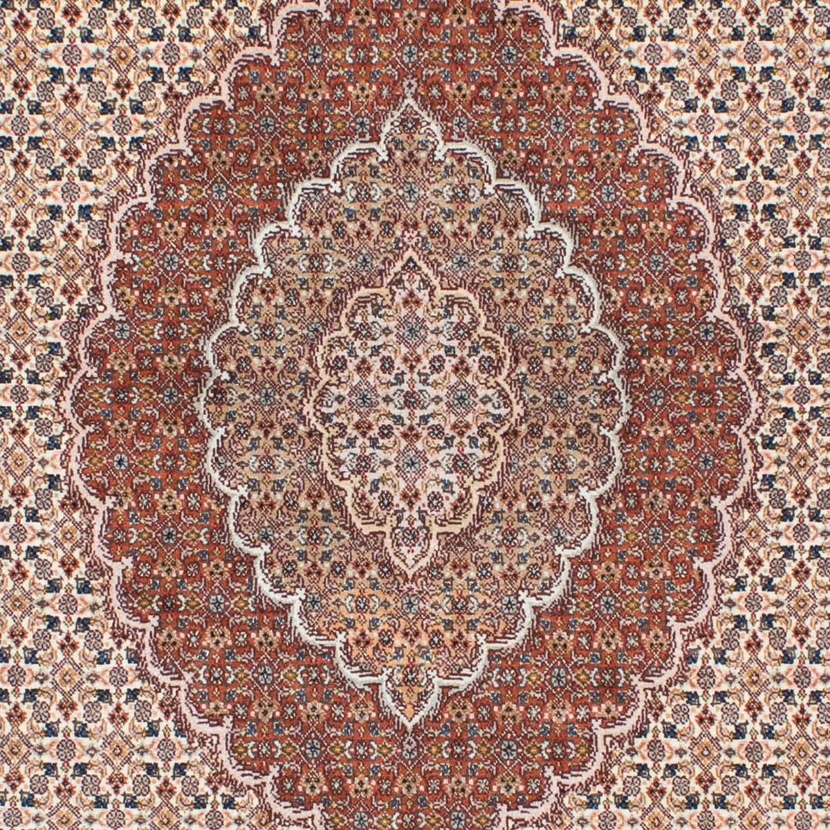 Perzisch tapijt - Tabriz - 202 x 150 cm - lichtbruin