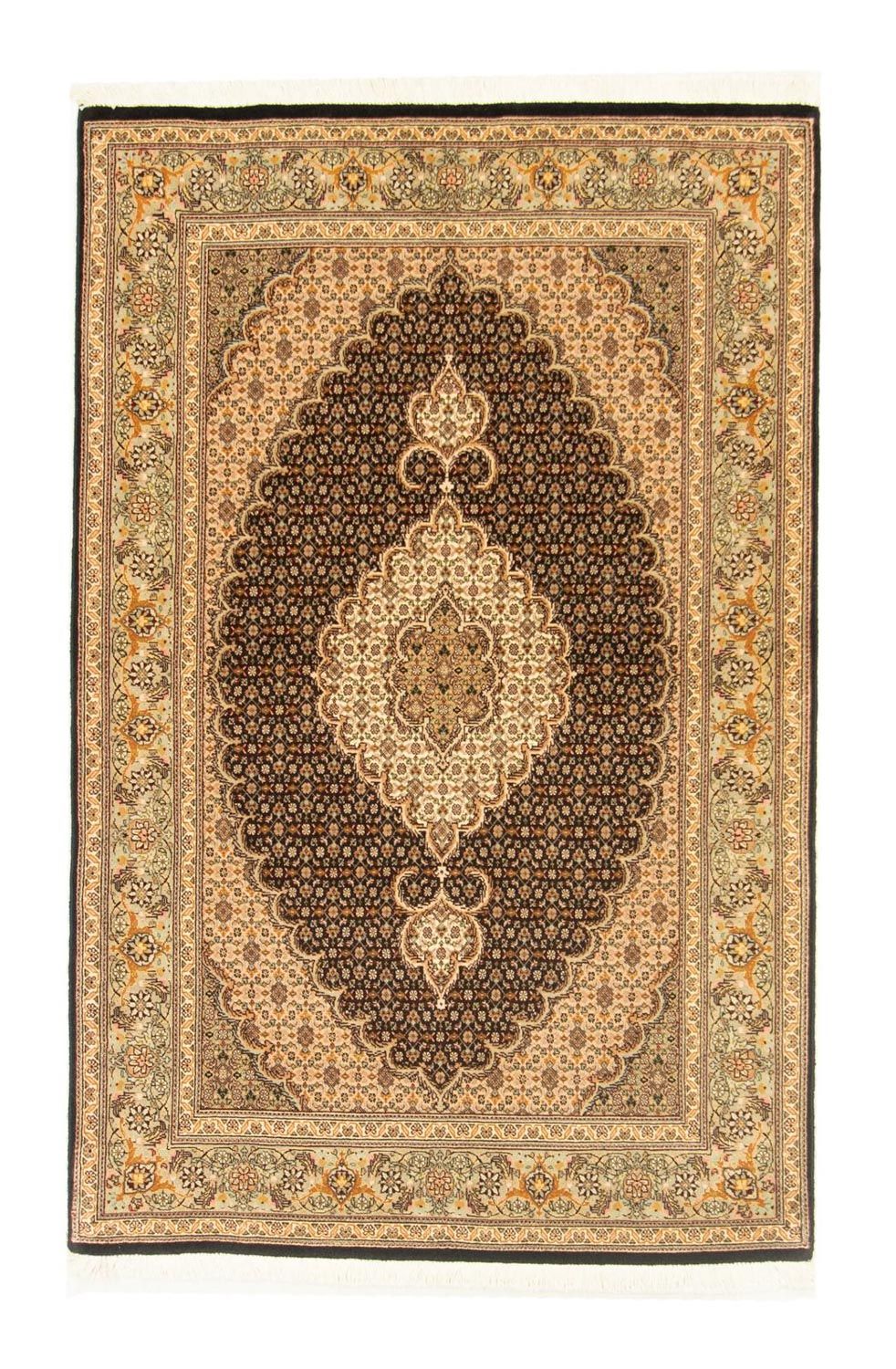 Perzisch tapijt - Tabriz - Royal - 156 x 100 cm - zwart