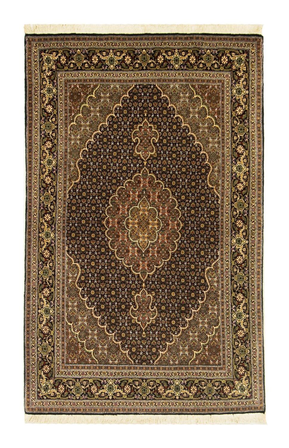 Perzisch tapijt - Tabriz - Royal - 165 x 103 cm - zwart