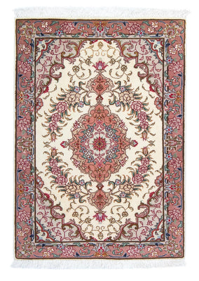 Perzisch tapijt - Tabriz - Royal - 83 x 56 cm - beige
