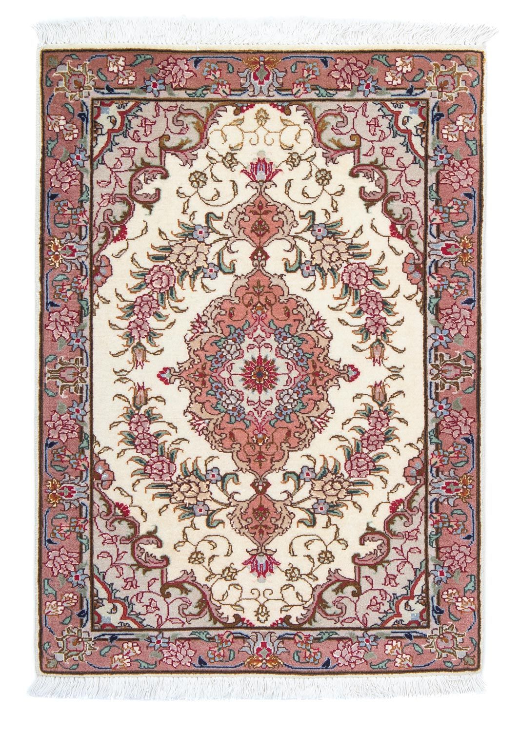 Perzisch tapijt - Tabriz - Royal - 83 x 56 cm - beige