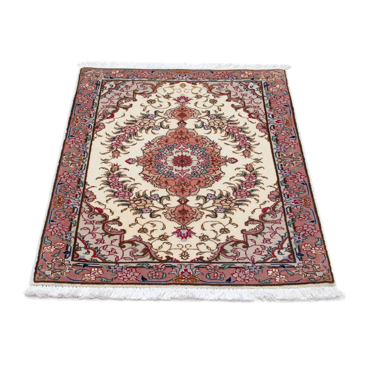 Perzisch tapijt - Tabriz - Royal - 83 x 56 cm - beige