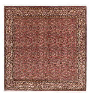 Perzisch tapijt - Bijar vierkant  - 200 x 195 cm - licht rood