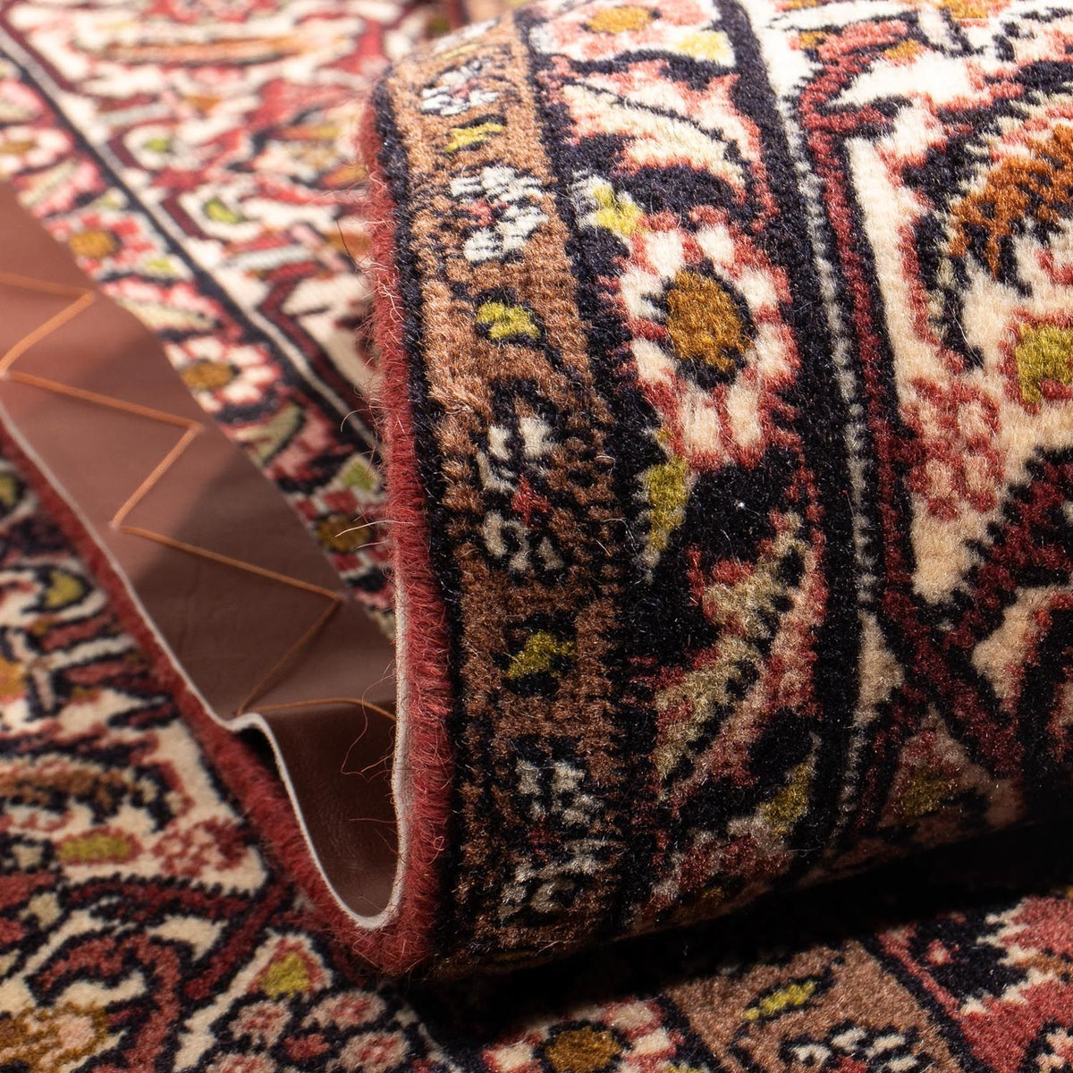 Perzisch tapijt - Bijar vierkant  - 200 x 195 cm - licht rood