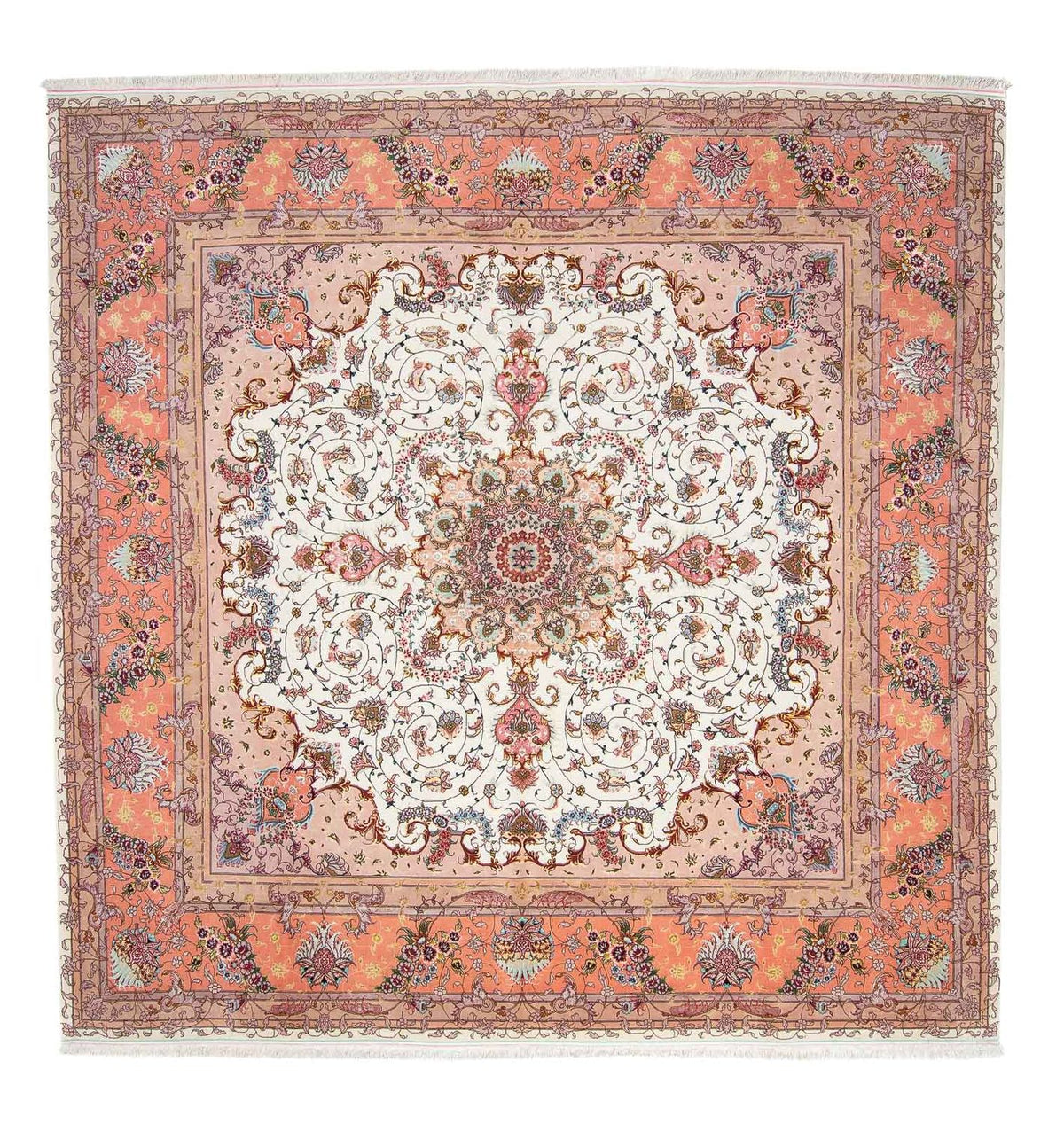 Perzisch tapijt - Tabriz - Royal vierkant  - 300 x 298 cm - beige