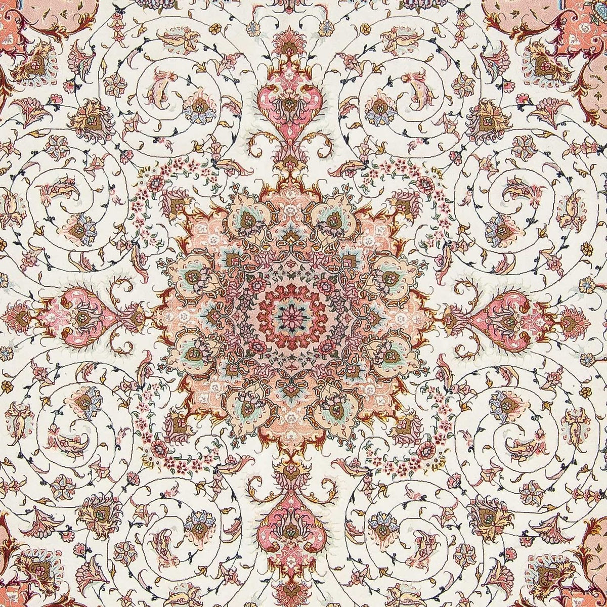 Perzisch tapijt - Tabriz - Royal vierkant  - 300 x 298 cm - beige