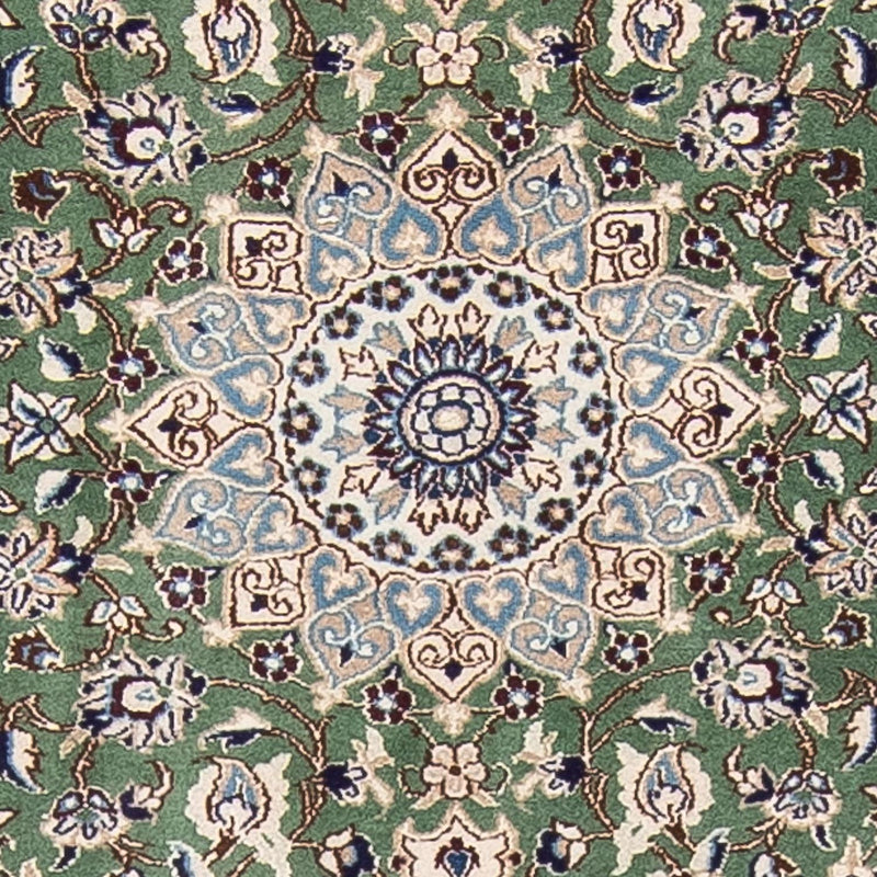 Loper Perzisch tapijt - Nain - Koninklijk - 410 x 62 cm - groen