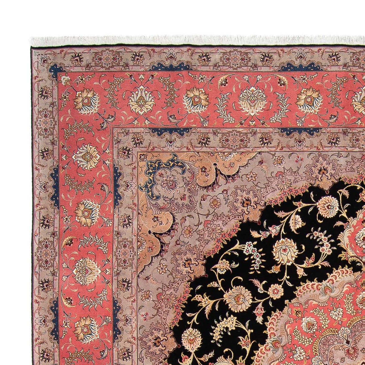 Perzisch tapijt - Tabriz - Royal vierkant  - 300 x 290 cm - rood