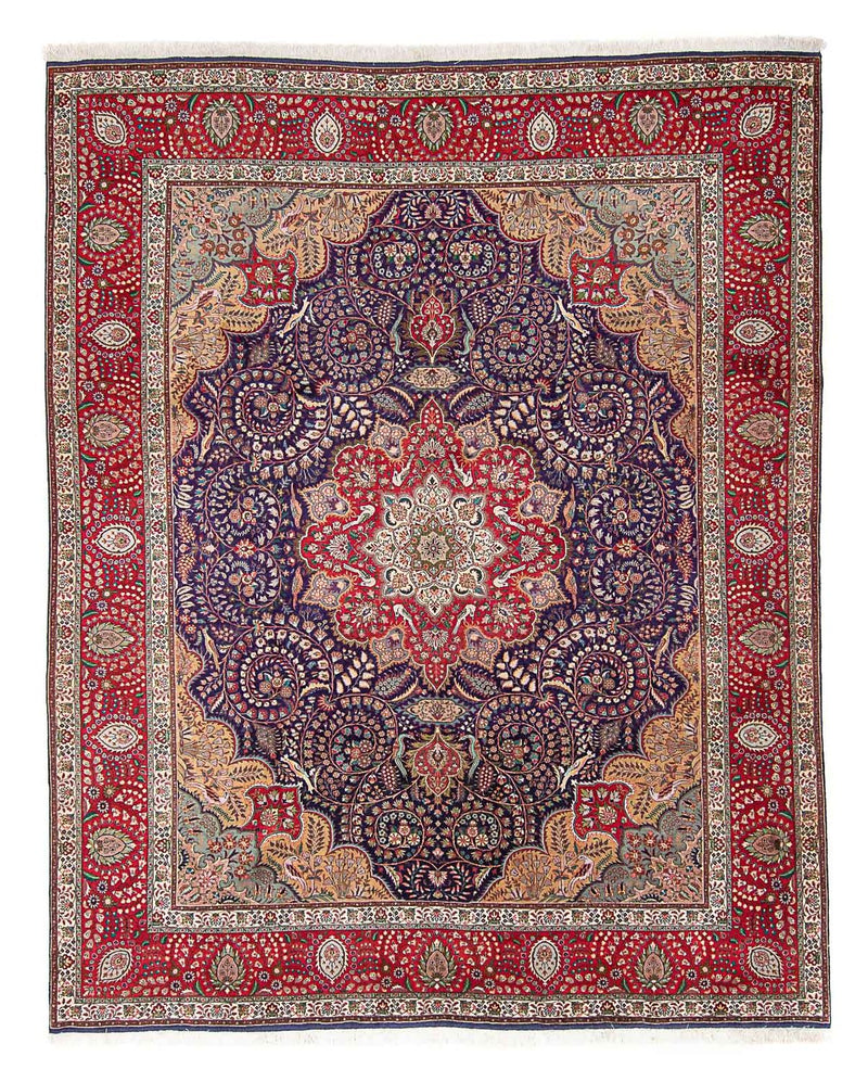 Perzisch tapijt - Tabriz - Royal - 374 x 296 cm - blauw