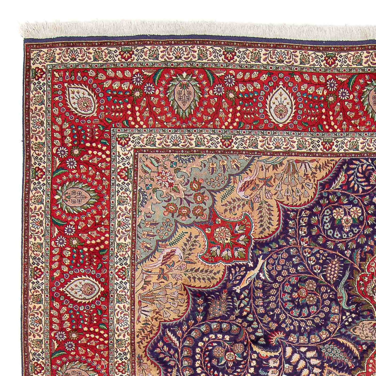 Perzisch tapijt - Tabriz - Royal - 374 x 296 cm - blauw