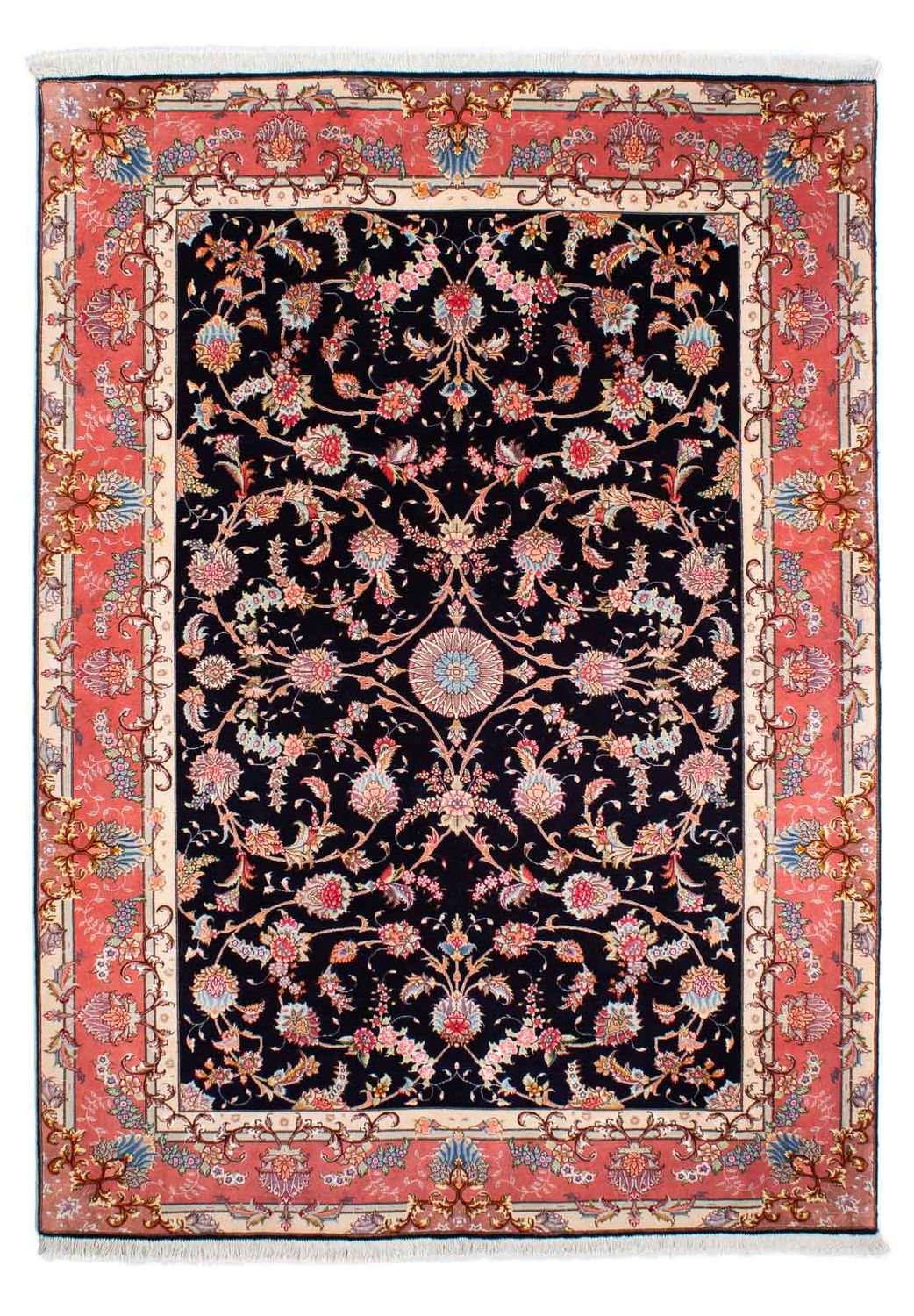 Perzisch tapijt - Tabriz - Royal - 238 x 172 cm - donkerblauw