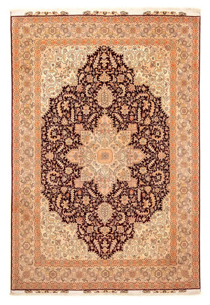 Perzisch tapijt - Tabriz - Royal - 356 x 250 cm - lichtbruin