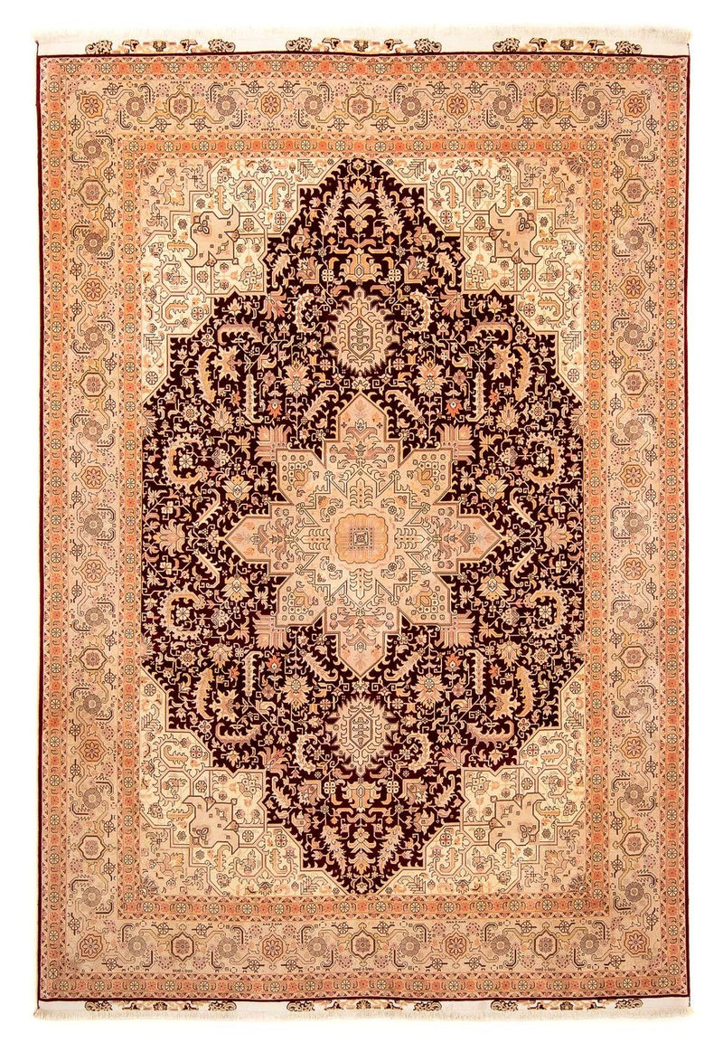 Perzisch tapijt - Tabriz - Royal - 356 x 250 cm - lichtbruin