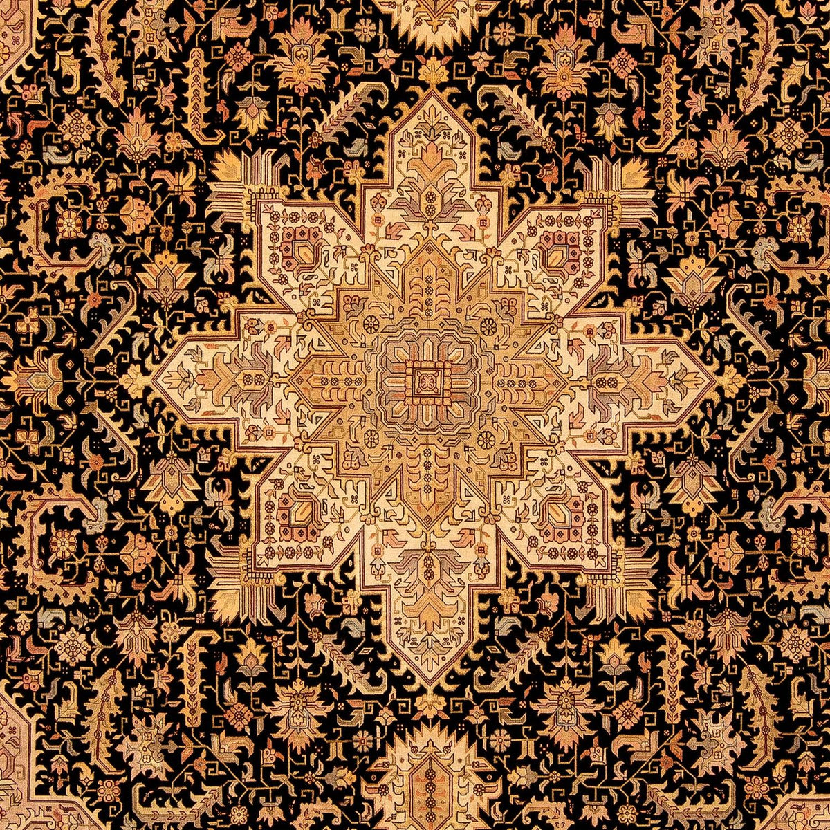 Perzisch tapijt - Tabriz - Royal - 360 x 254 cm - lichtbruin