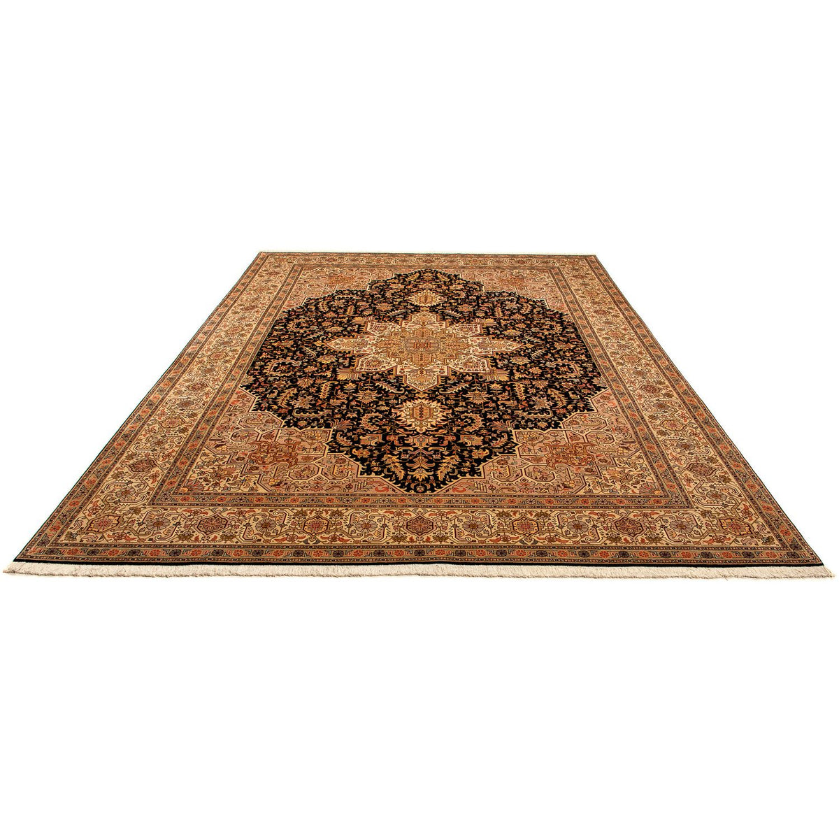 Perzisch tapijt - Tabriz - Royal - 360 x 254 cm - lichtbruin