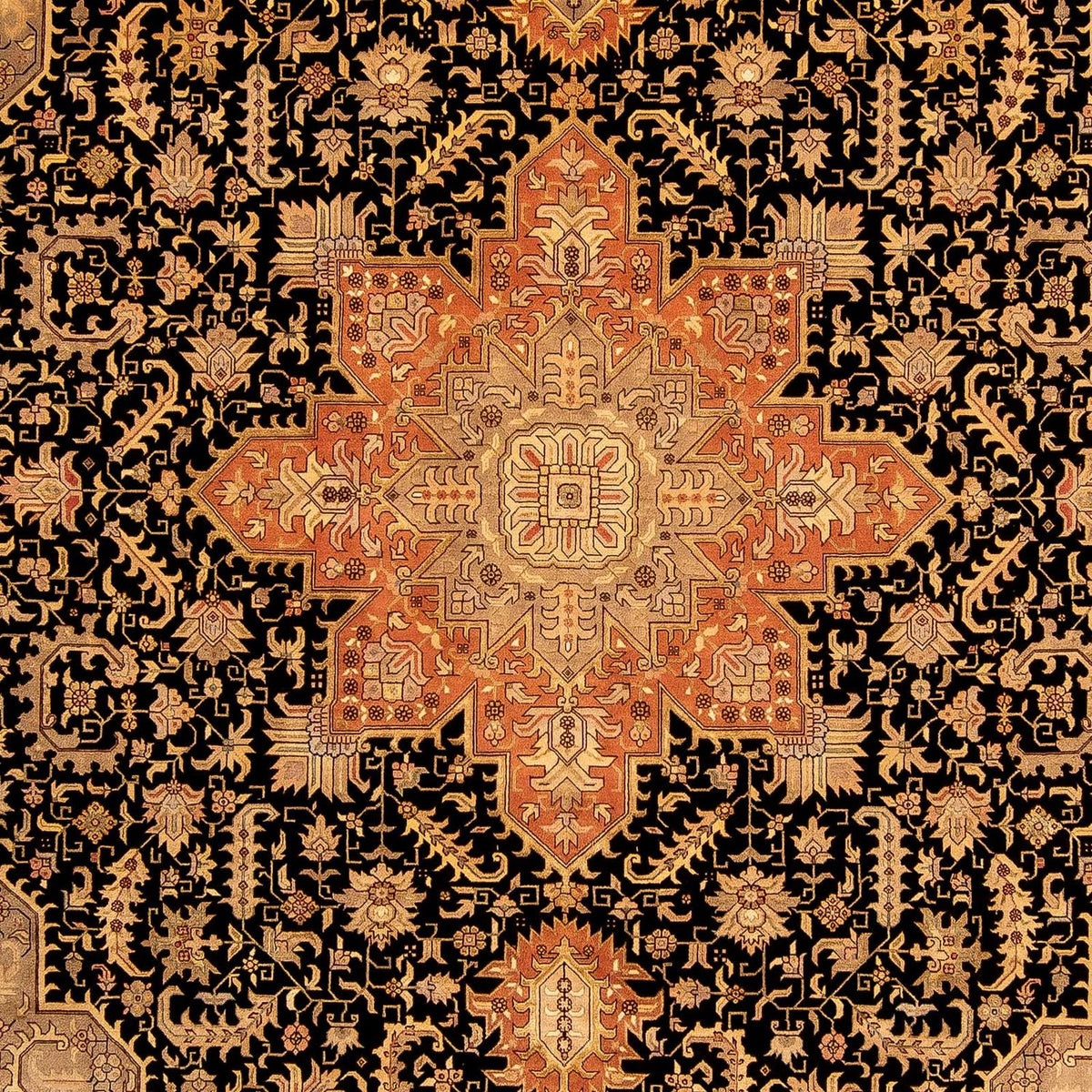 Perzisch tapijt - Tabriz - Royal - 348 x 248 cm - lichtbruin