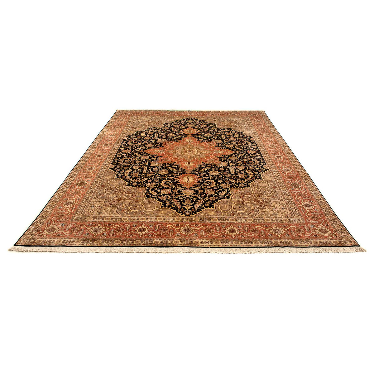 Perzisch tapijt - Tabriz - Royal - 348 x 248 cm - lichtbruin
