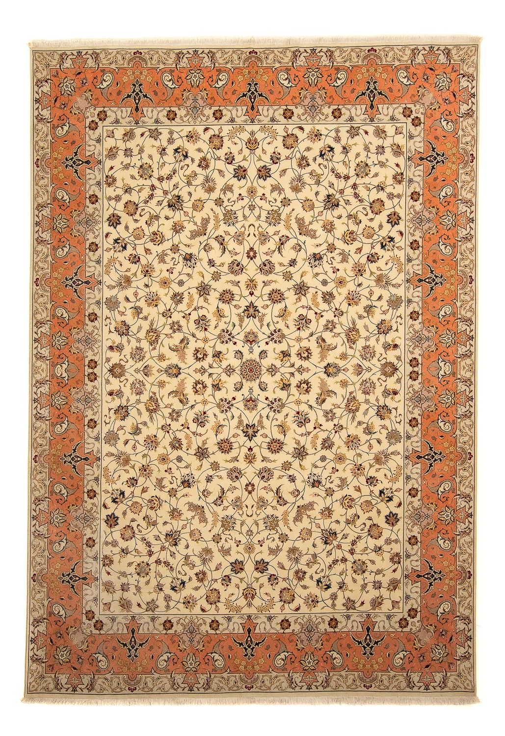 Perzisch tapijt - Tabriz - Royal - 370 x 250 cm - beige