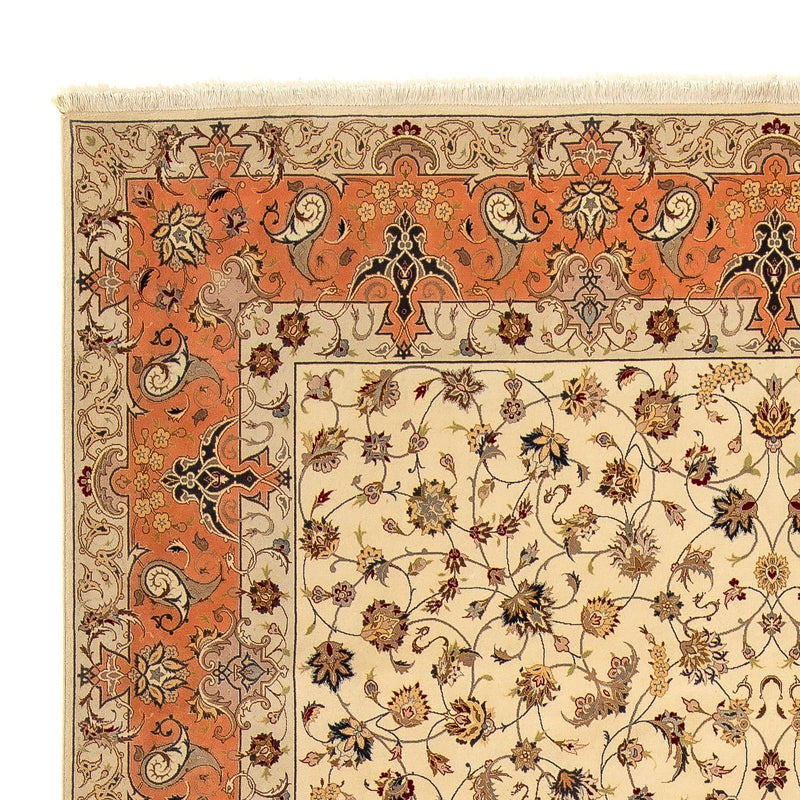 Perzisch tapijt - Tabriz - Royal - 370 x 250 cm - beige