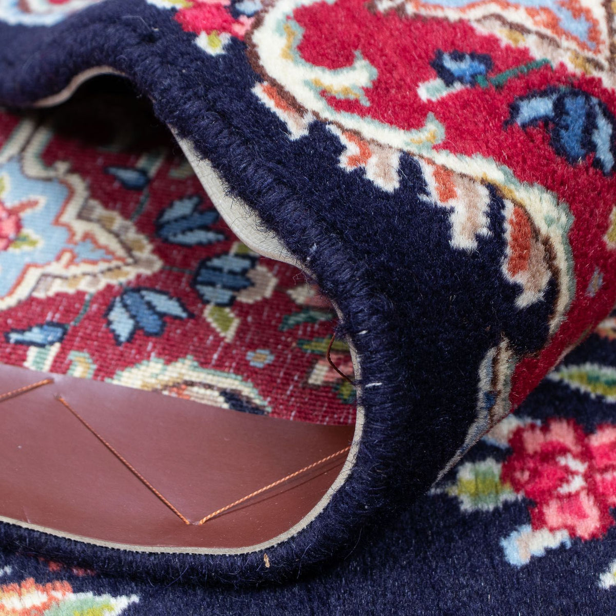 Loper Perzisch tapijt - Royal - 370 x 98 cm - donkerblauw