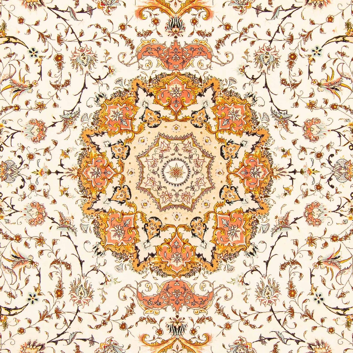 Perzisch tapijt - Tabriz - Royal - 403 x 298 cm - beige