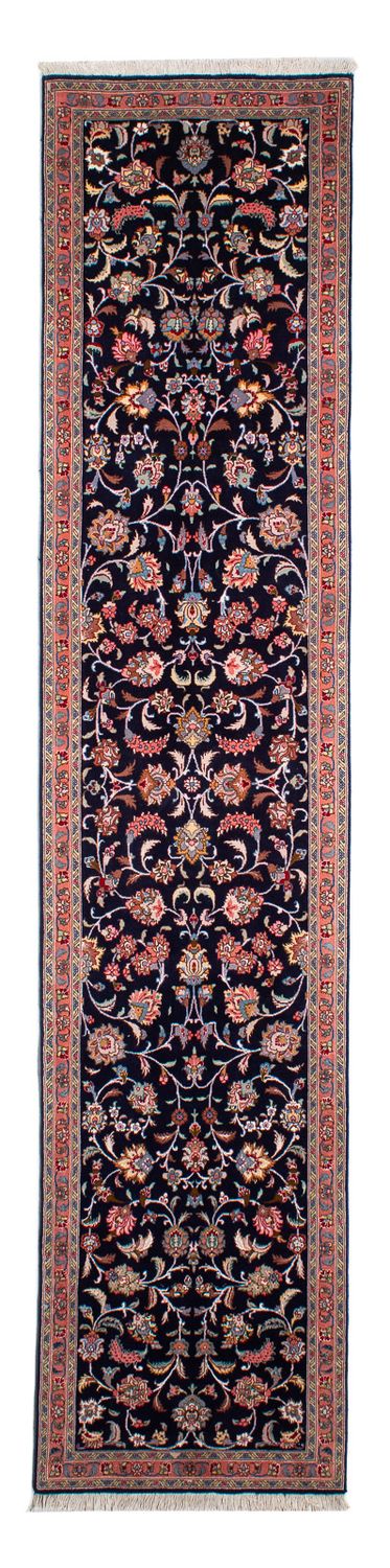Loper Perzisch tapijt - Tabriz - Royal - 298 x 65 cm - donkerblauw