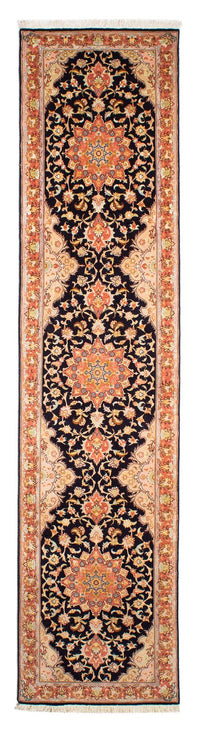 Loper Perzisch tapijt - Tabriz - Royal - 295 x 68 cm - donkerblauw