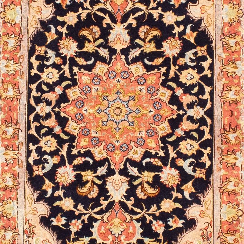 Loper Perzisch tapijt - Tabriz - Royal - 295 x 68 cm - donkerblauw