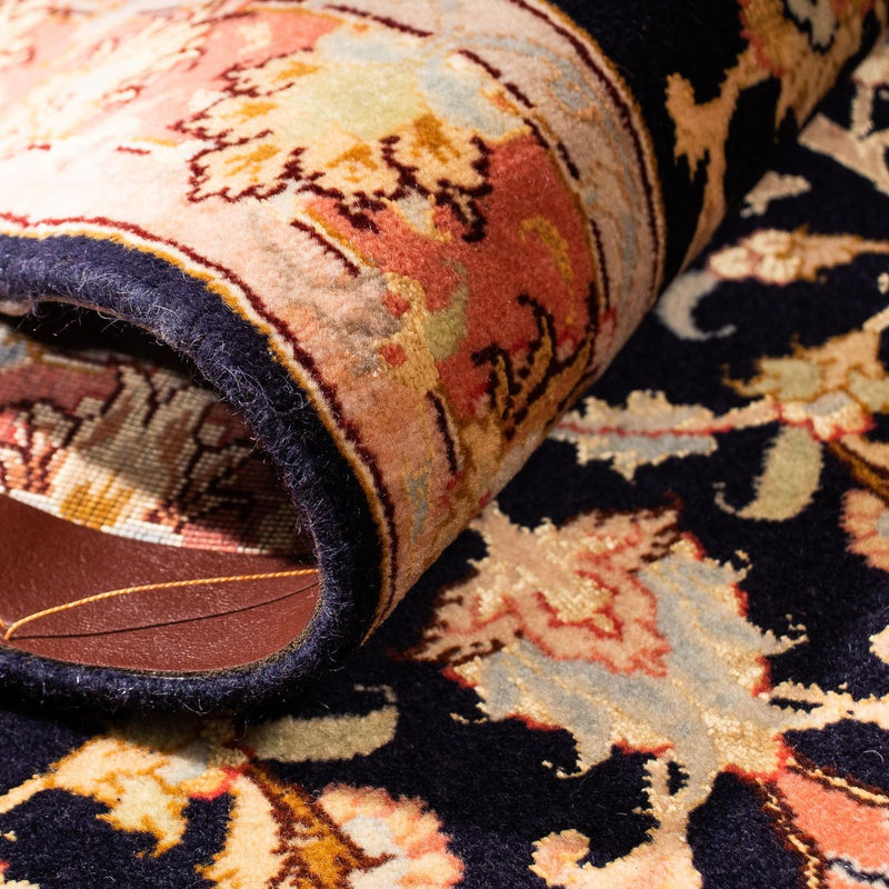 Loper Perzisch tapijt - Tabriz - Royal - 295 x 68 cm - donkerblauw