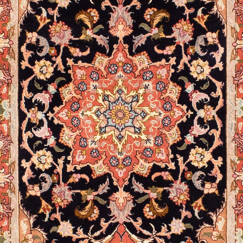 Loper Perzisch tapijt - Tabriz - Royal - 303 x 68 cm - donkerblauw