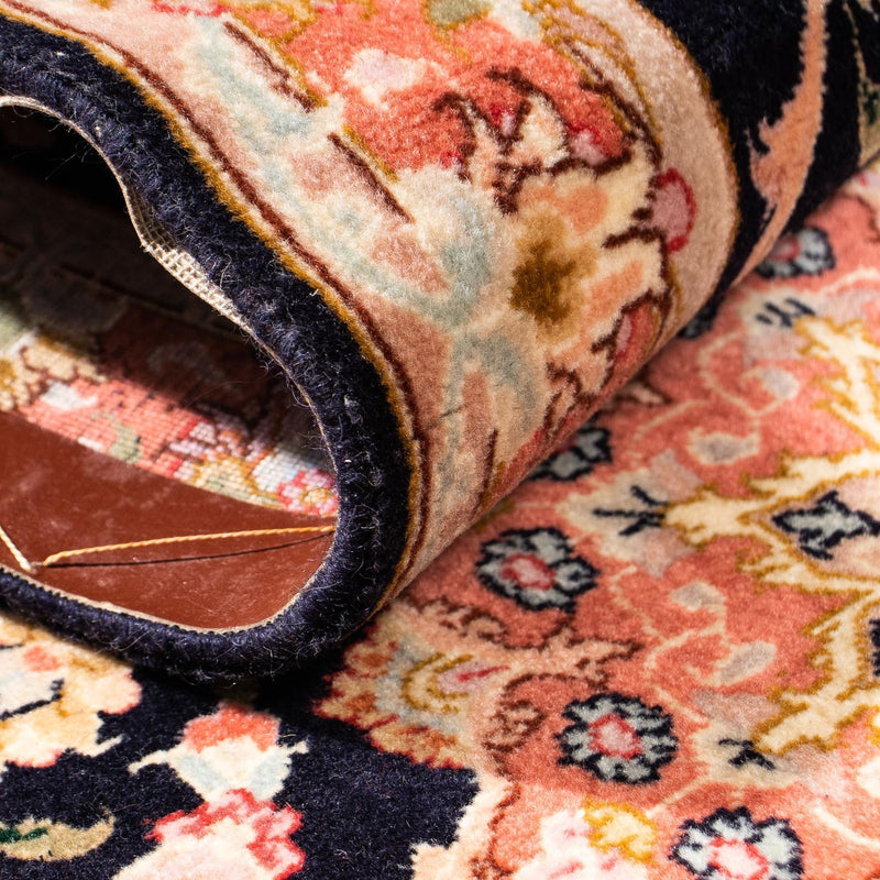 Loper Perzisch tapijt - Tabriz - Royal - 303 x 68 cm - donkerblauw