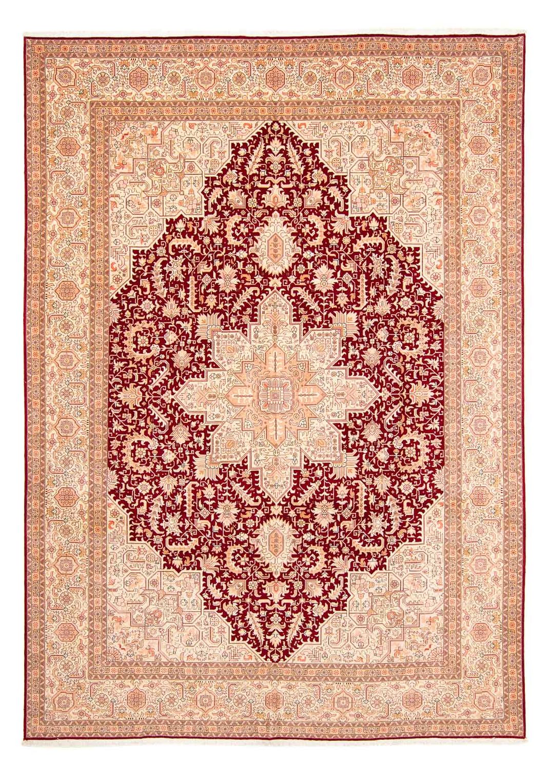 Perzisch tapijt - Tabriz - Royal - 400 x 298 cm - donkerrood