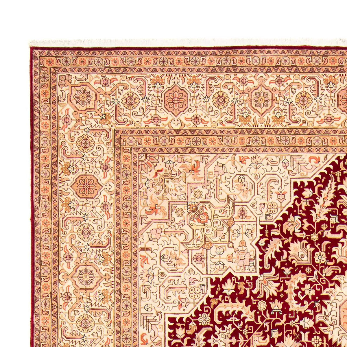 Perzisch tapijt - Tabriz - Royal - 400 x 298 cm - donkerrood