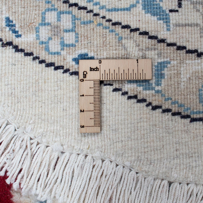 Perzisch tapijt - Nain rond  - 300 x 300 cm - donkerrood