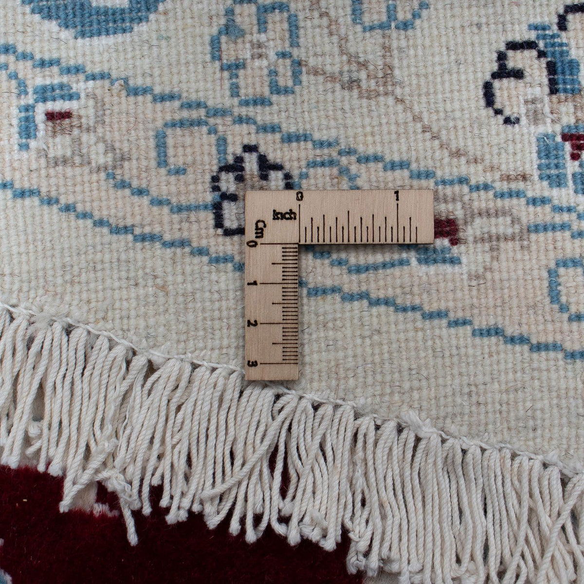 Perzisch tapijt - Nain rond  - 295 x 295 cm - donkerrood