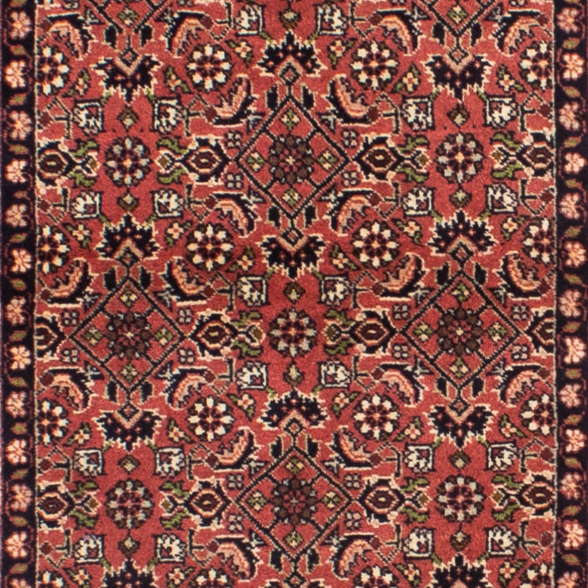 Loper Perzisch tapijt - Bijar - 295 x 83 cm - donkerrood