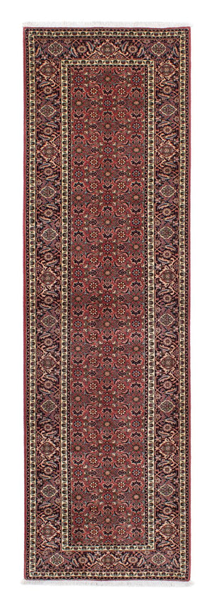 Loper Perzisch tapijt - Bijar - 298 x 85 cm - donkerrood