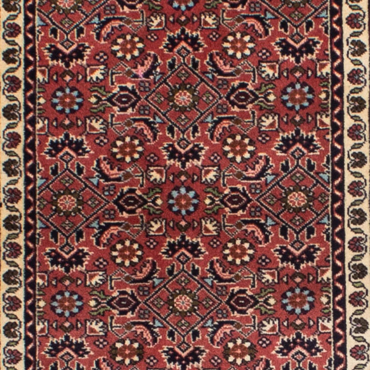 Loper Perzisch tapijt - Bijar - 298 x 85 cm - donkerrood