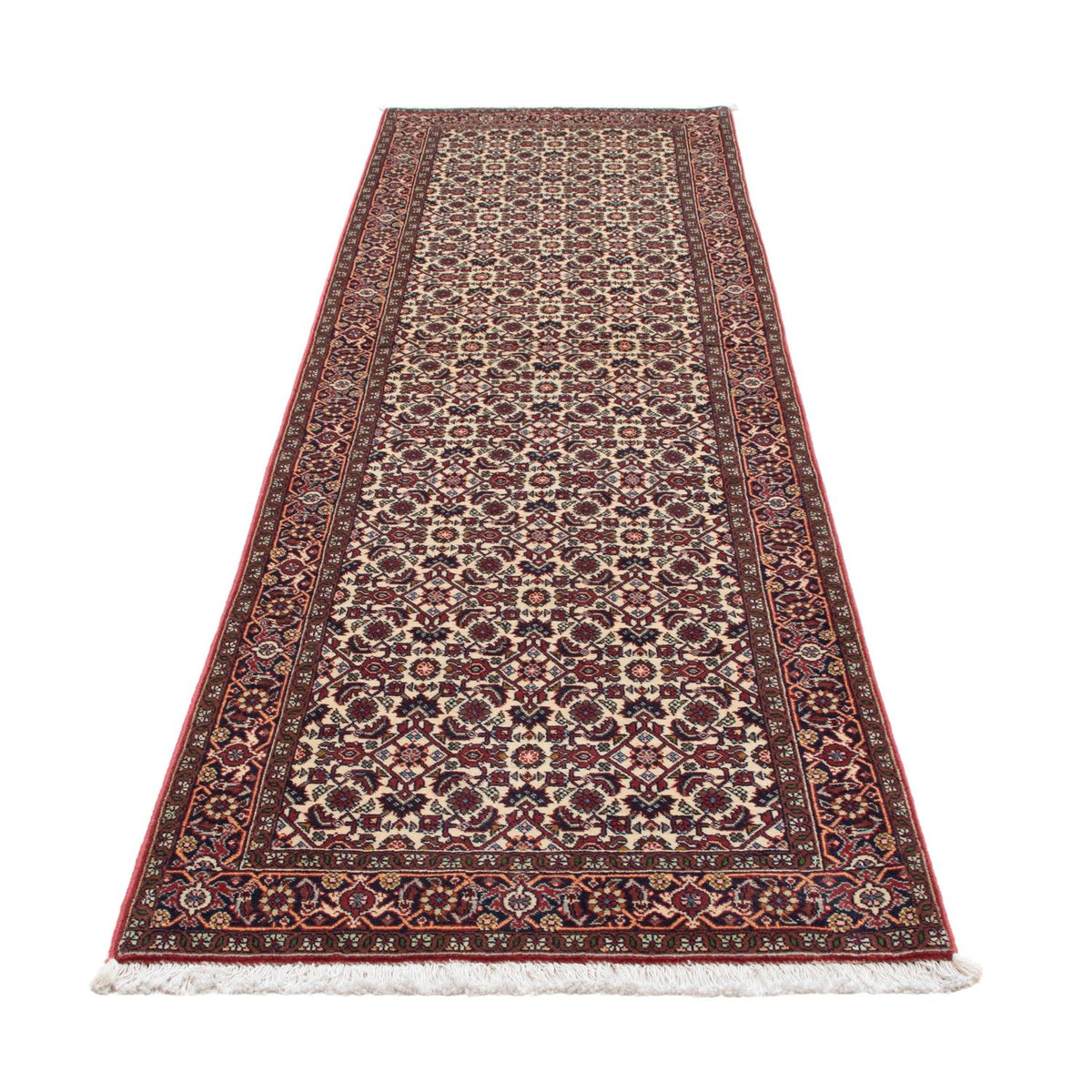 Loper Perzisch tapijt - Bijar - 291 x 80 cm - beige