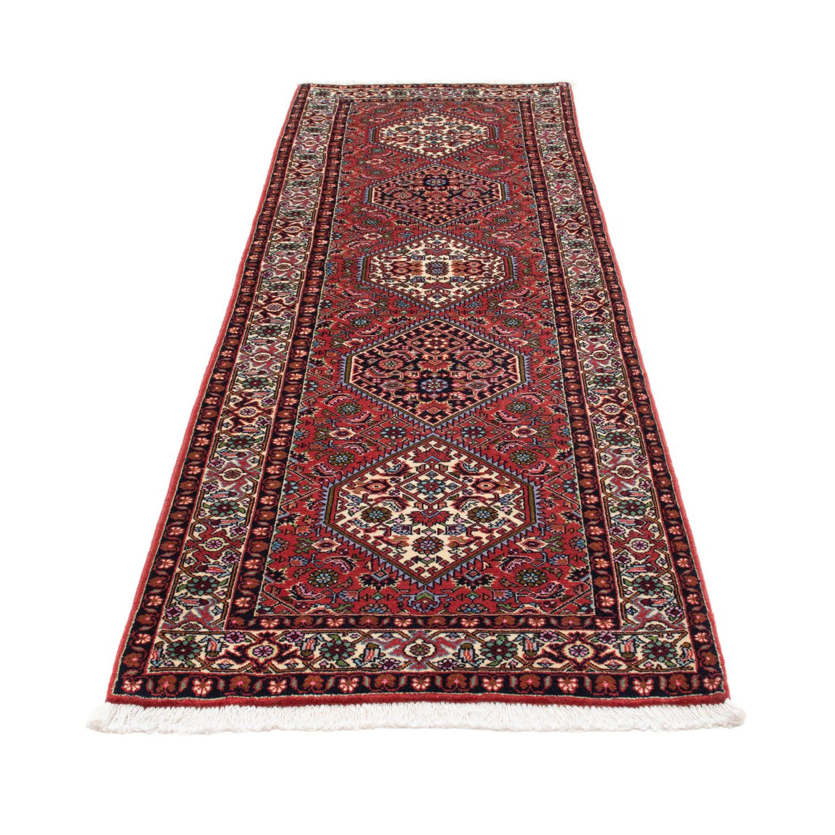 Loper Perzisch tapijt - Bijar - 238 x 75 cm - licht rood
