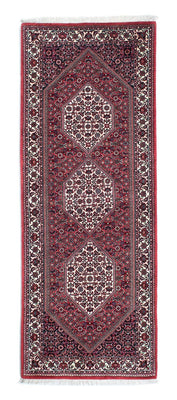 Loper Perzisch tapijt - Bijar - 208 x 74 cm - rood