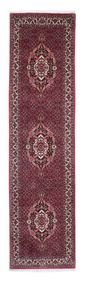 Loper Perzisch tapijt - Bijar - 313 x 82 cm - donkerrood