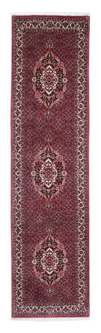 Loper Perzisch tapijt - Bijar - 313 x 82 cm - donkerrood